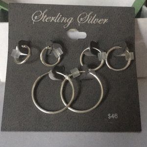 Sterling silver earrings